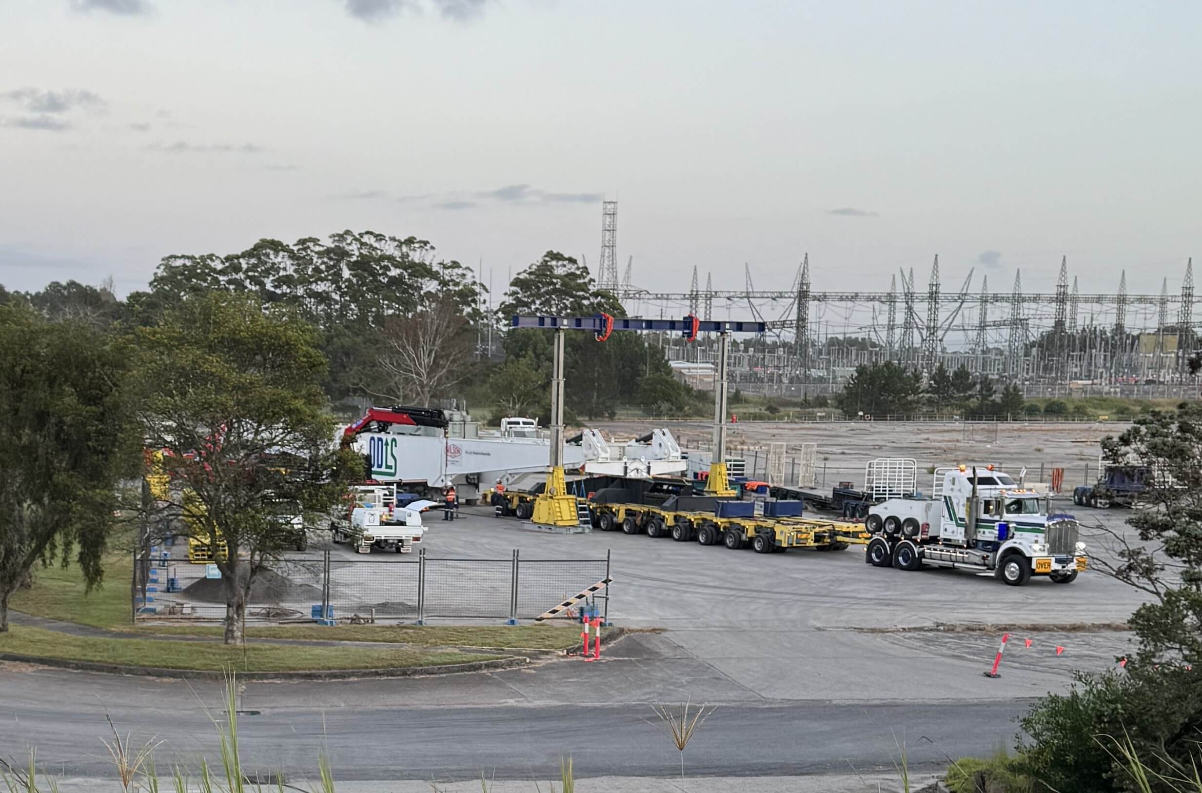 Second high-voltage transformer arrives at the Waratah Super Battery site