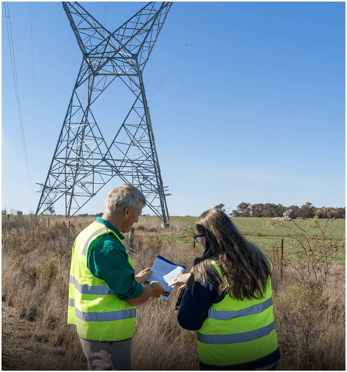 Two land managers working