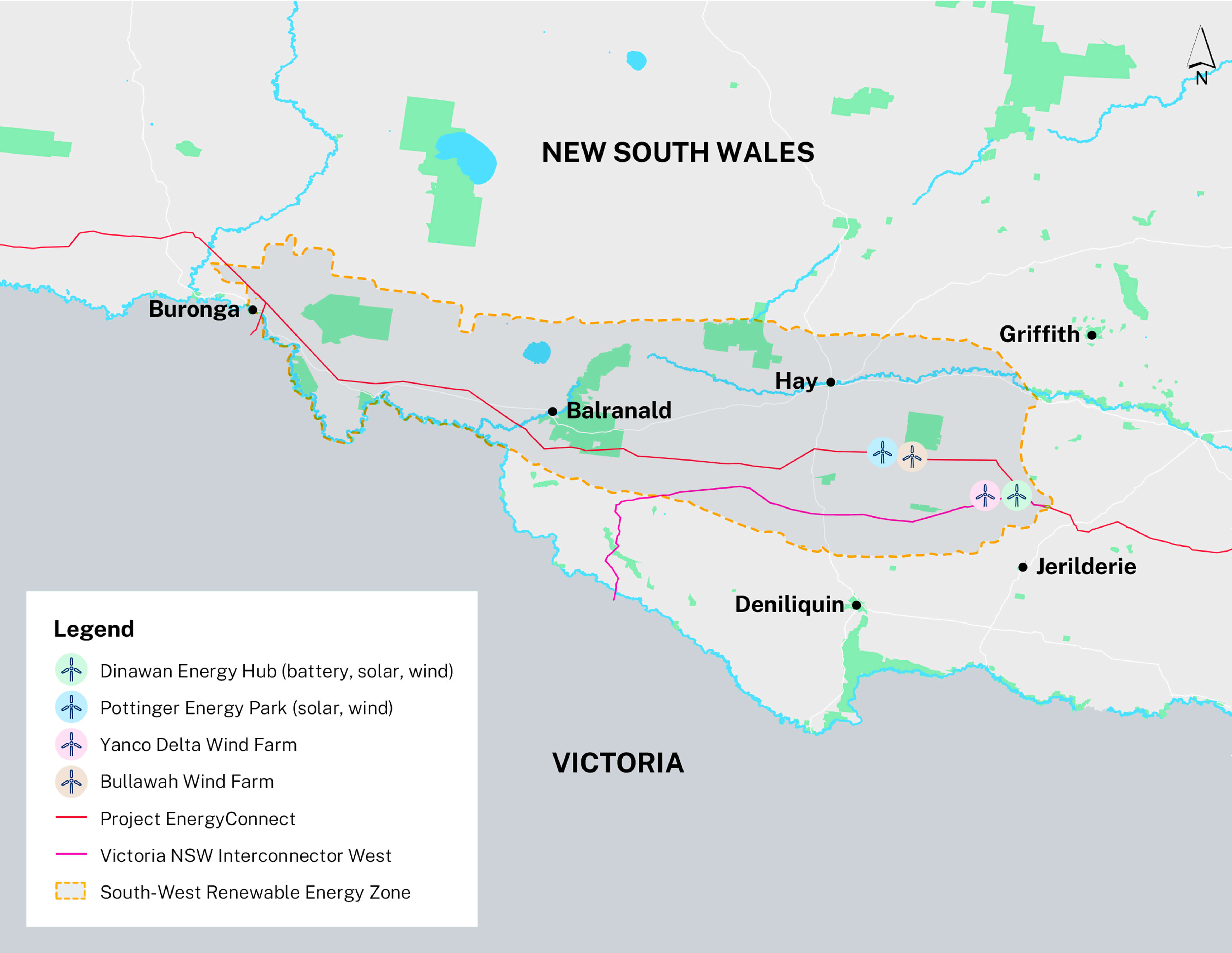 South West Renewable Energy Zone map