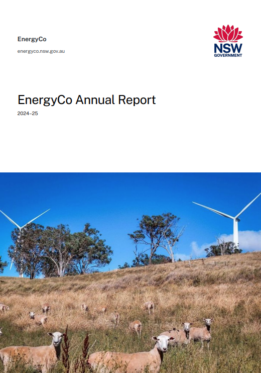 EnergyCo Annual Report 2024-2025 - Cover
