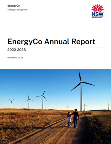 EnergyCo Annual Report 2022-2023 cover